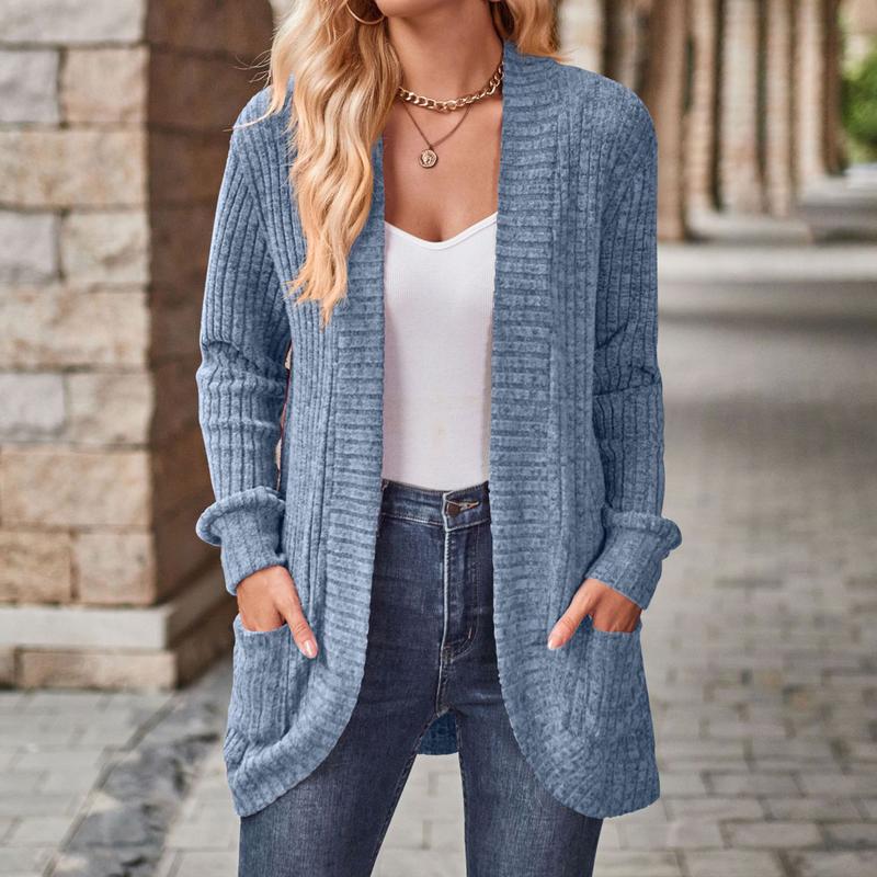 Womens Long Cardigan Lightweight Sweater - Image 11