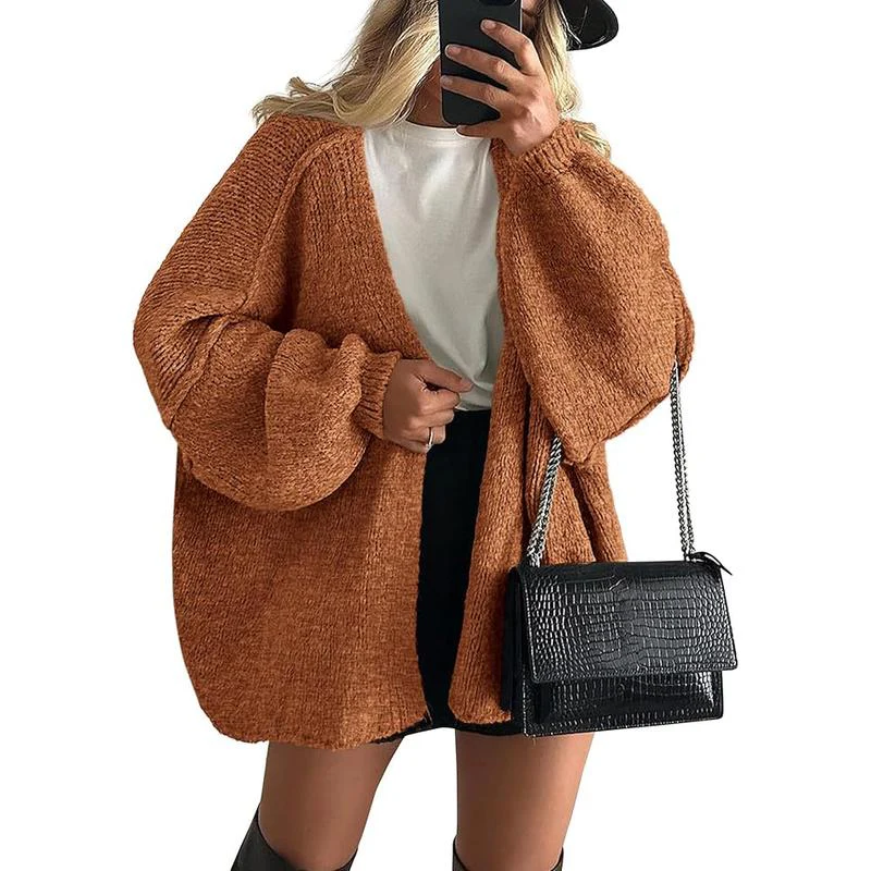 Women's Oversized Cardigan Sweater - Image 10
