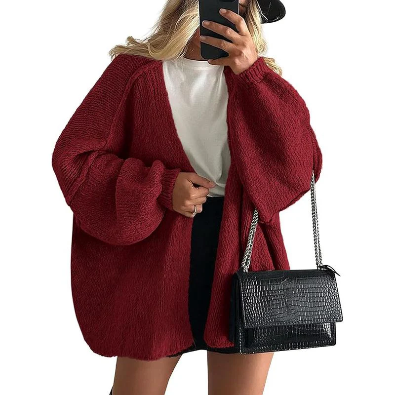 Women's Oversized Cardigan Sweater - Image 13