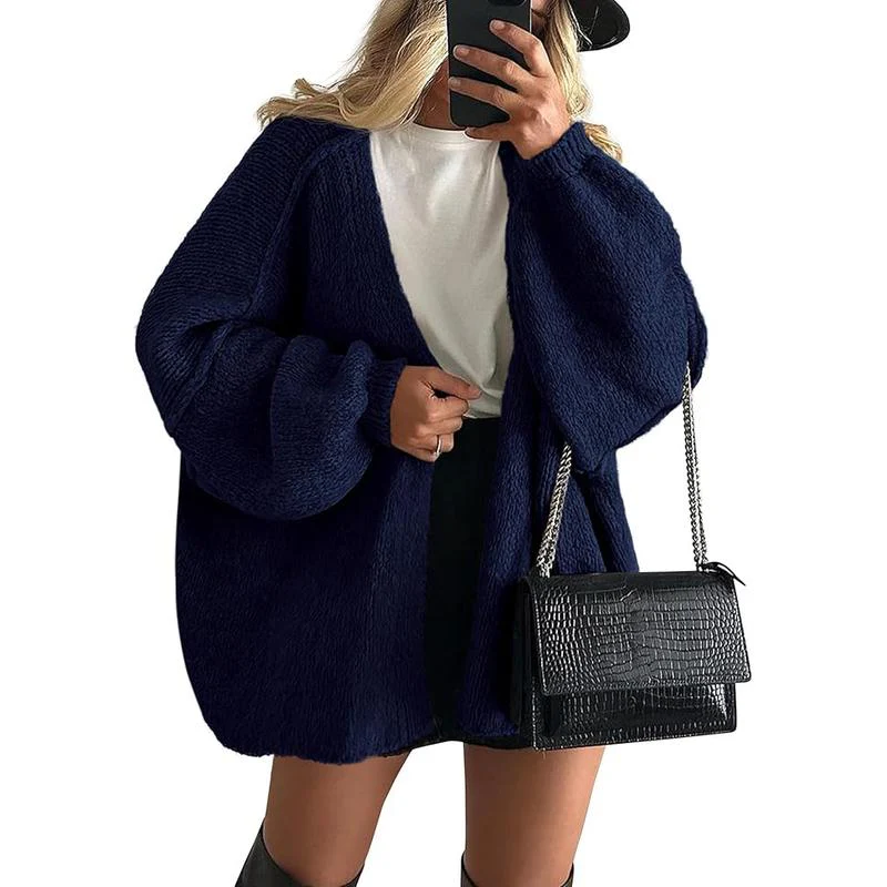 Women's Oversized Cardigan Sweater - Image 14