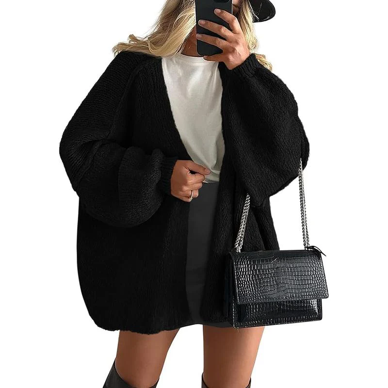 Women's Oversized Cardigan Sweater - Image 15
