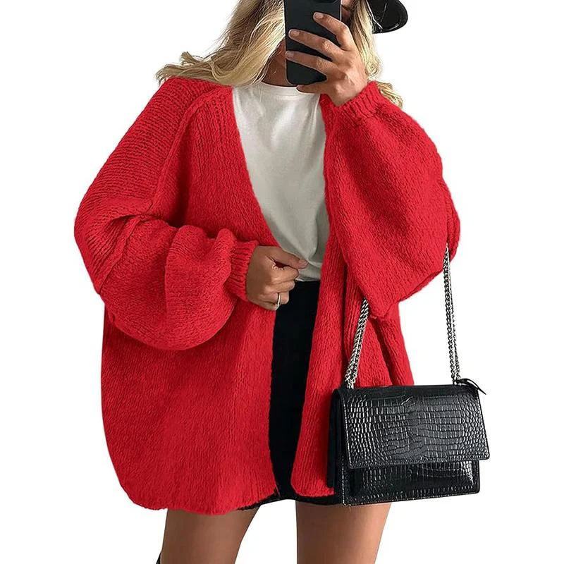 Women's Oversized Cardigan Sweater - Image 22