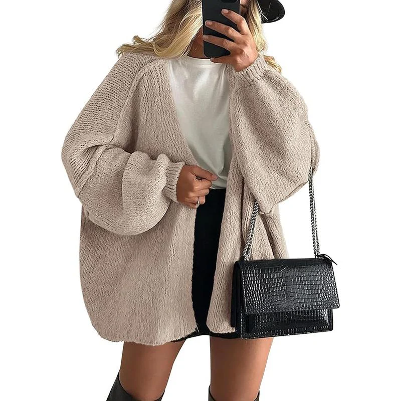 Women's Oversized Cardigan Sweater - Image 9